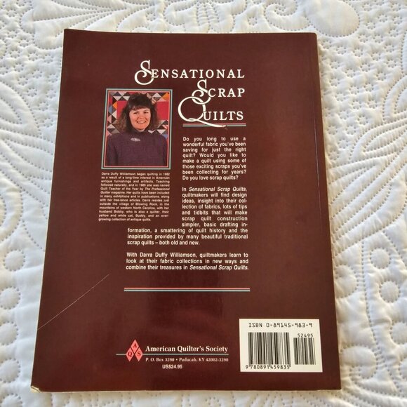 Sensational Scrap Quilts By Darra Duffy Williamson, Softcover, 1992 Vintage - Picture 2 of 10